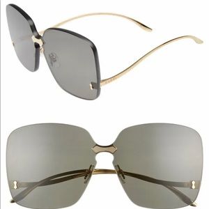 Gucci Oversize rimless sunglassed